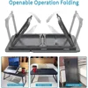 Laptop Desk Bed Table Adjustable Foldable Desk Notebook Stand Reading Holder with Cup Holder for Writing/Working on Bed/Couch 2