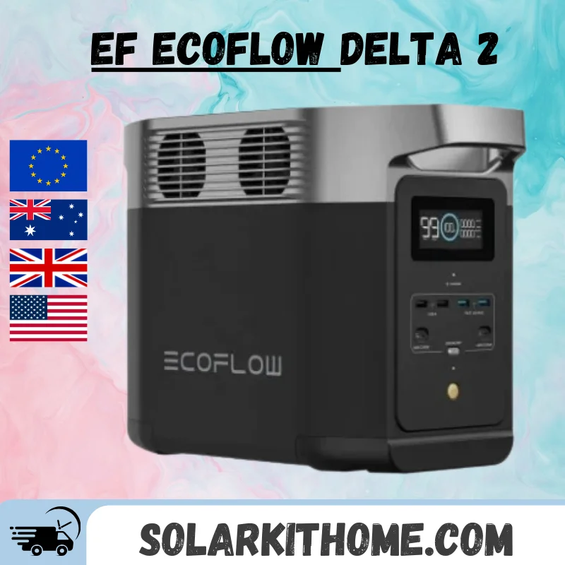 

Портативная электростанция DELTA 2 EF ECOFLOW, 1024Wh LiFePO4 (LFP) с аккумулятором, быстрой зарядкой, солнечный генератор