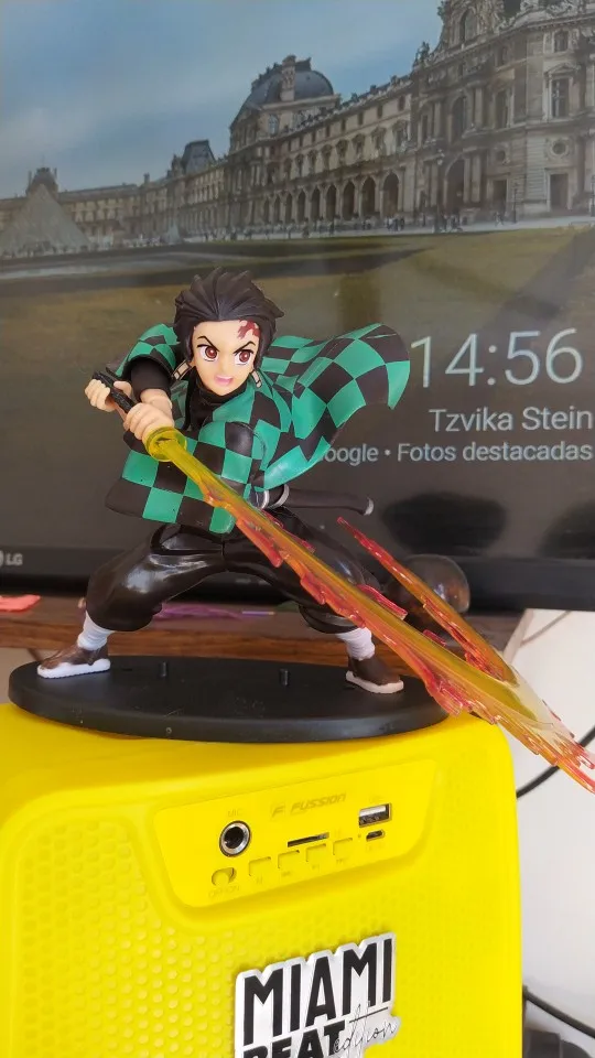 Hot Demon Slayer Anime Figure Tanjirou Agatsuma Zenitsu Kyoujurou Anime Model Action Figure PVC collection Toy for Kids Gift photo review