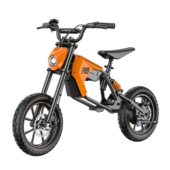Moto Elettrica R8 per Bambini 500W 36V 5.2Ah, Motocicletta Elettrica per Ragazzi con Pneumatici da 14*3 Pollici, Pit Bike Elettrica per Adolescenti
