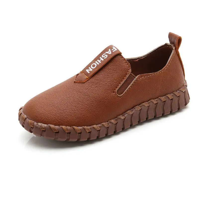 

New Arrival Boys Shoes Solid Soft Sole 2023 Spring and Autumn New Children's Footwear Male Synthetic Leather