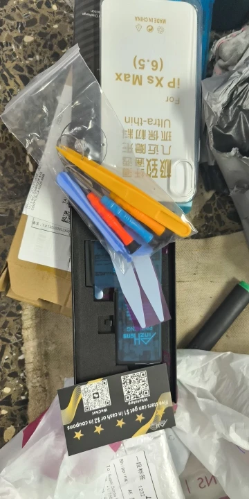 PINZHENG Battery For iPhone X XR XS 11 12 13 Mini Max Pro Promax Real High Capacity Replacement Bateria Warranty One Year photo review