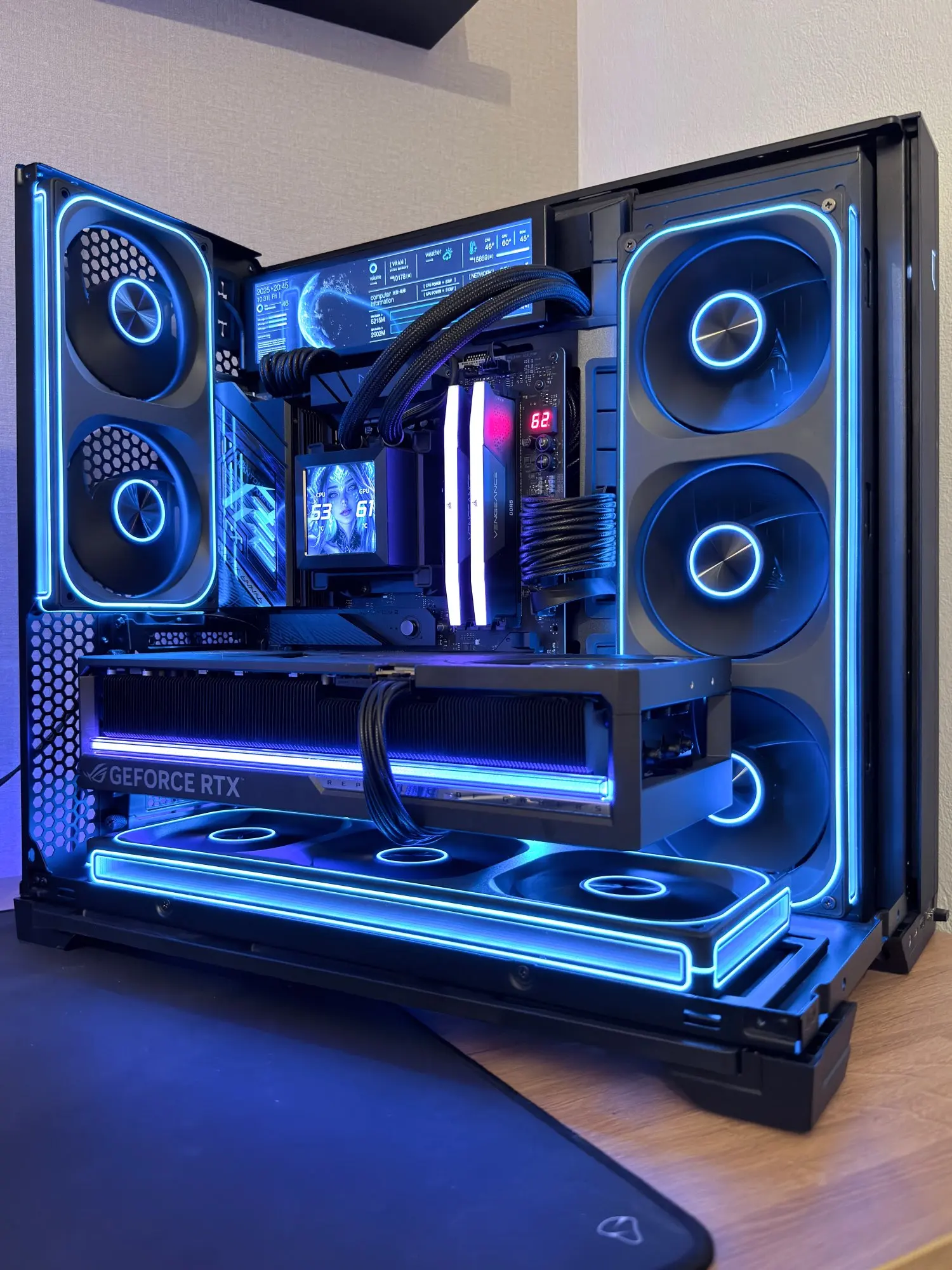 JONSBO ZA-120/240/360 Case Cooling Fan ARGB 12cm Connected Building Block Fan PWM Silent Chassis Fan photo review