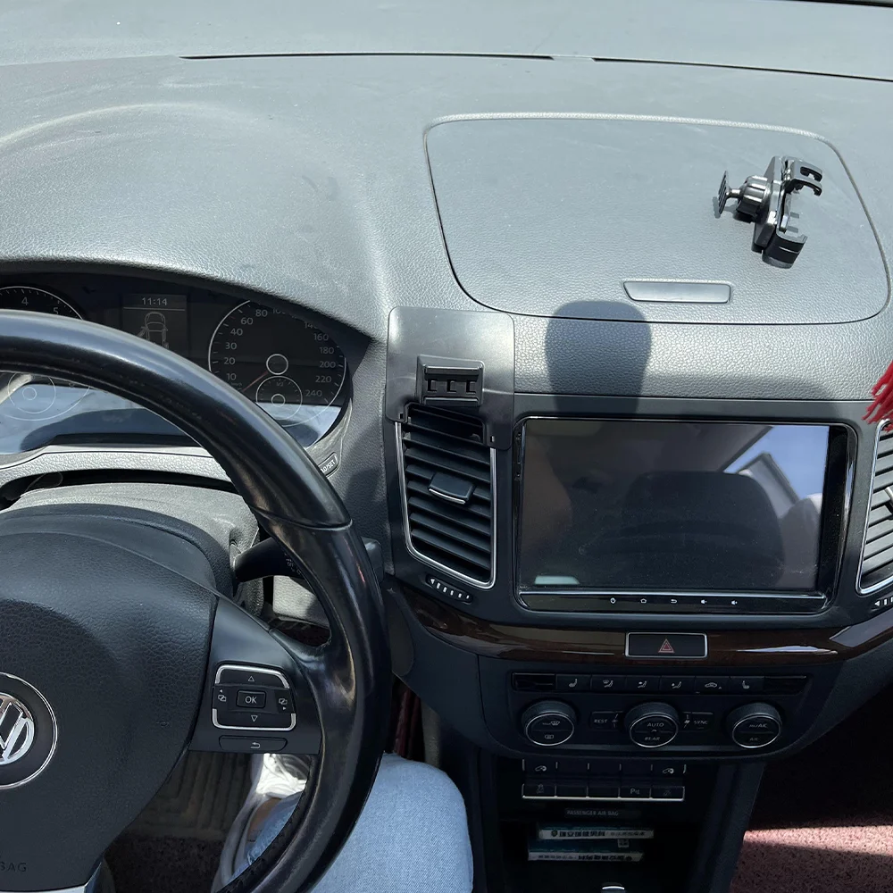15W Car Phone Holder for Volkswagen VW Sharan 7N 2011~ GPS Magnetic Support Clip Wireless Charging Base Accessories iPhone