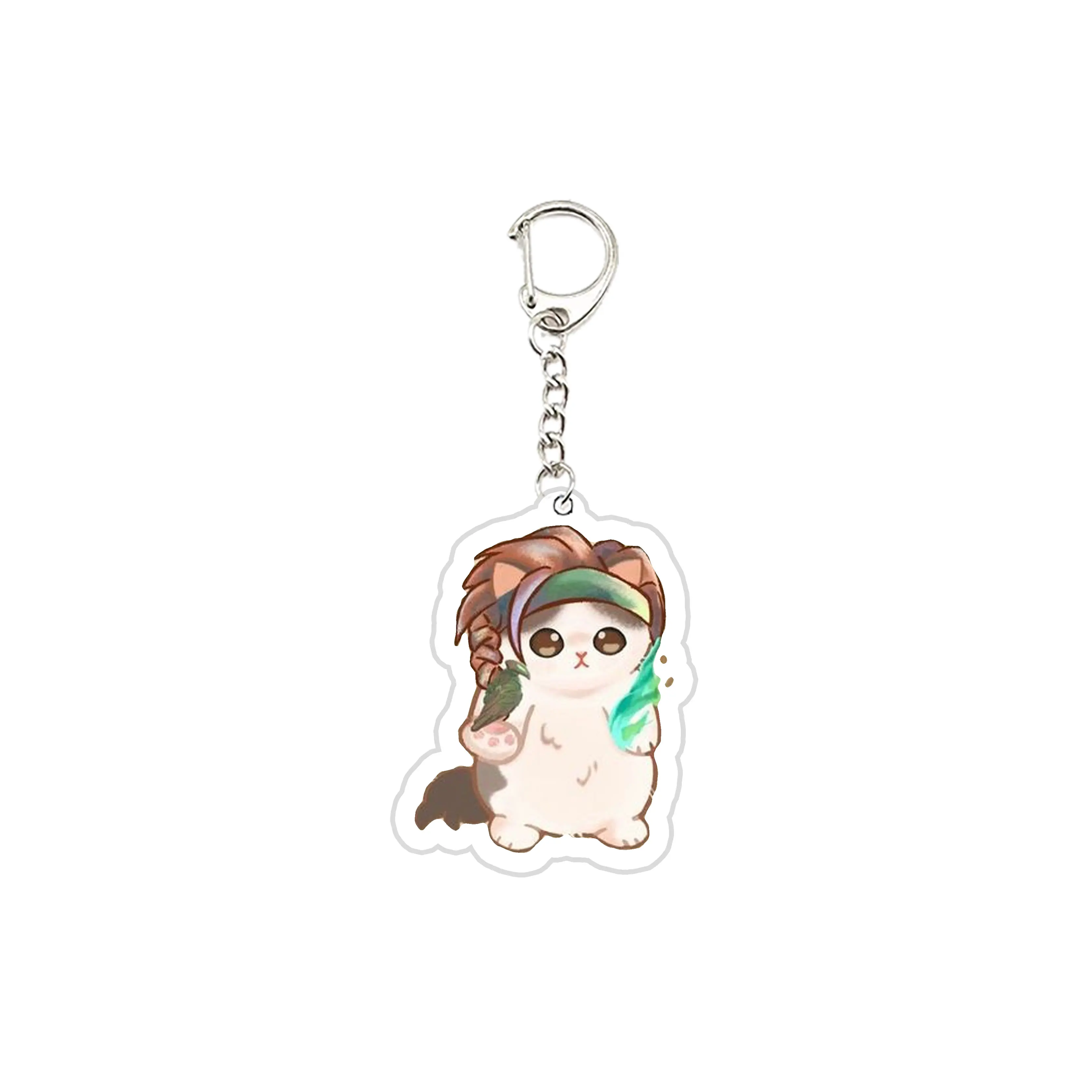Simpatico gioco Valorant Portachiavi in acrilico Ett Sova Cypher Man Portachiavi per accessori Portachiavi con ciondolo Portachiavi con anello Regalo di gioielli