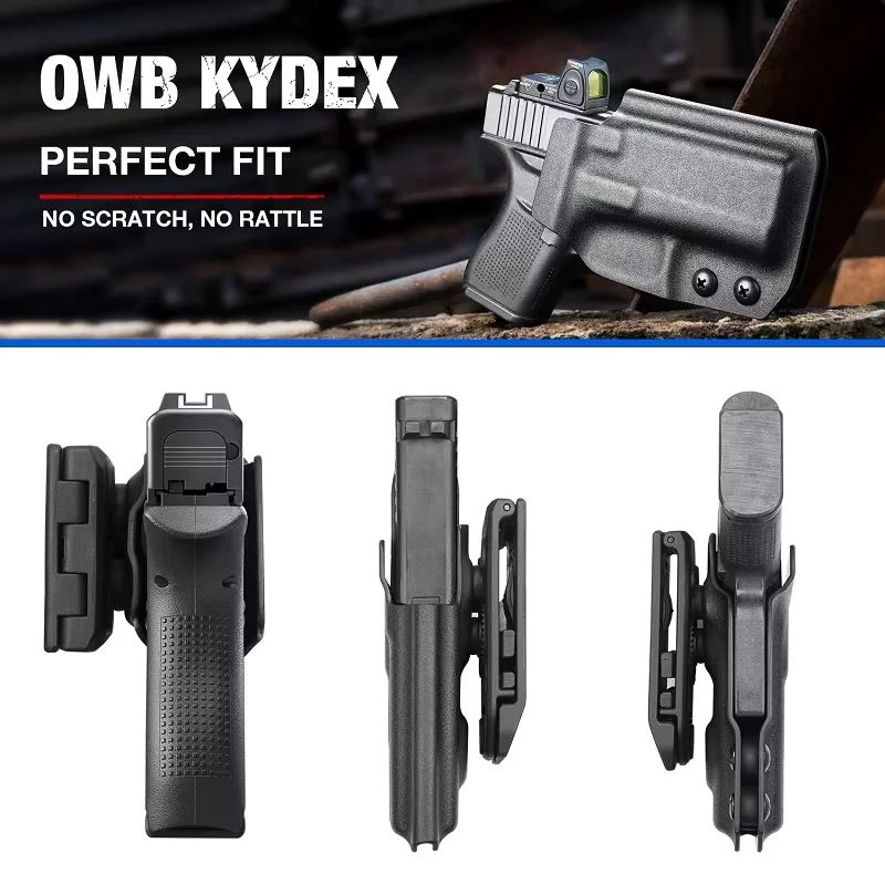 CZ Shadow 2、OWB Kydex ホルスター、9x19 (9mm)、光学カット