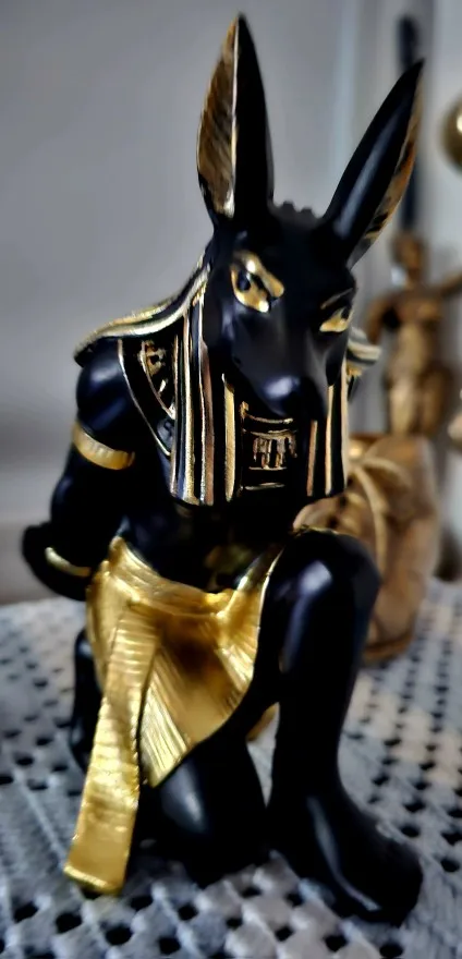Divine Guardian: Resin Anubis Wine Rack for Unique Home Decor photo review