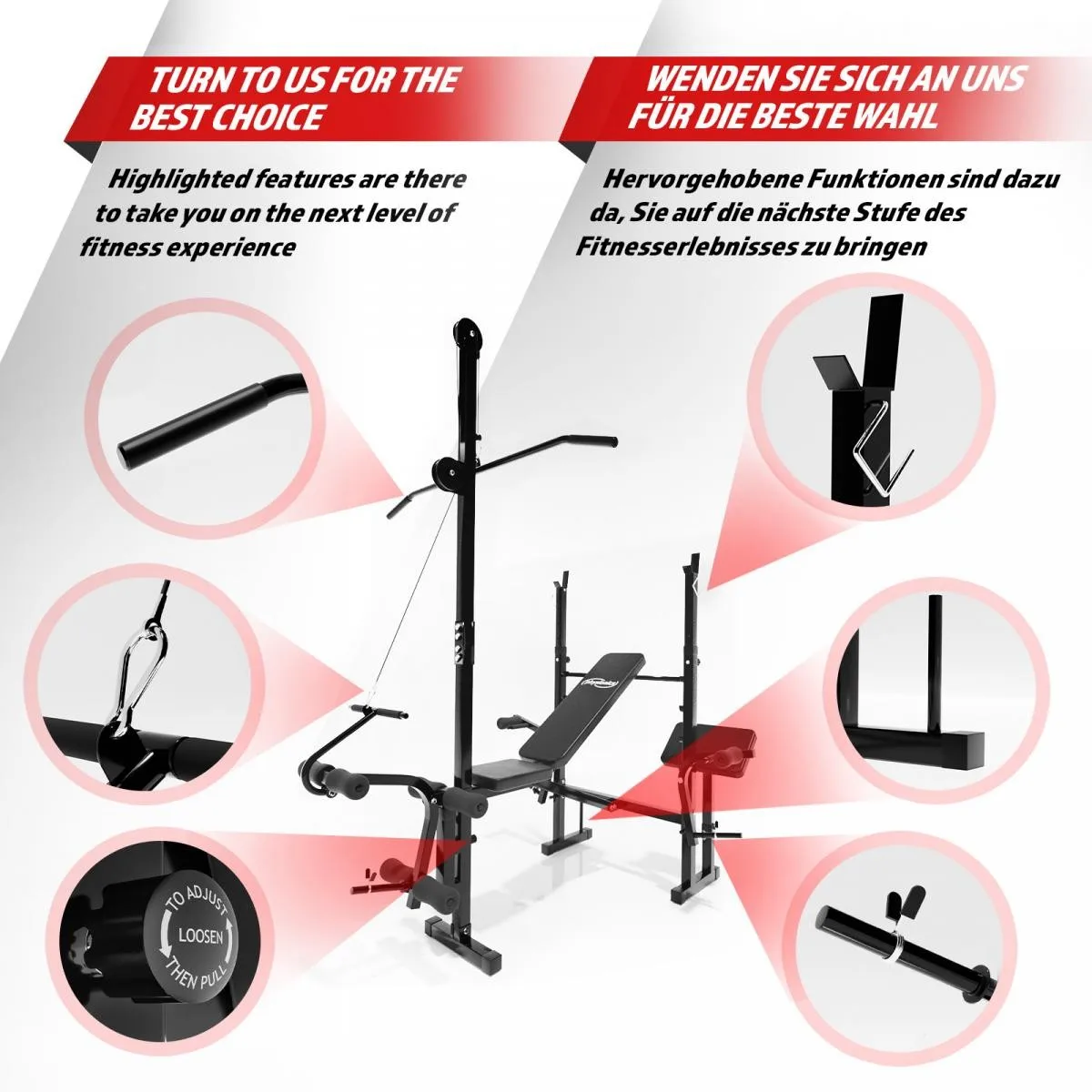 Gym Bench And Pulley Image Physionics Best Workout Bench
