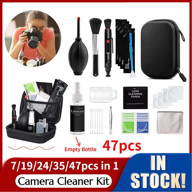 Kit de nettoyage pour appareils photo, 47 pièces, pour appareils photo  reflex numériques, capteurs, Sony, Fujifilm, Nikon, Canon - AliExpress