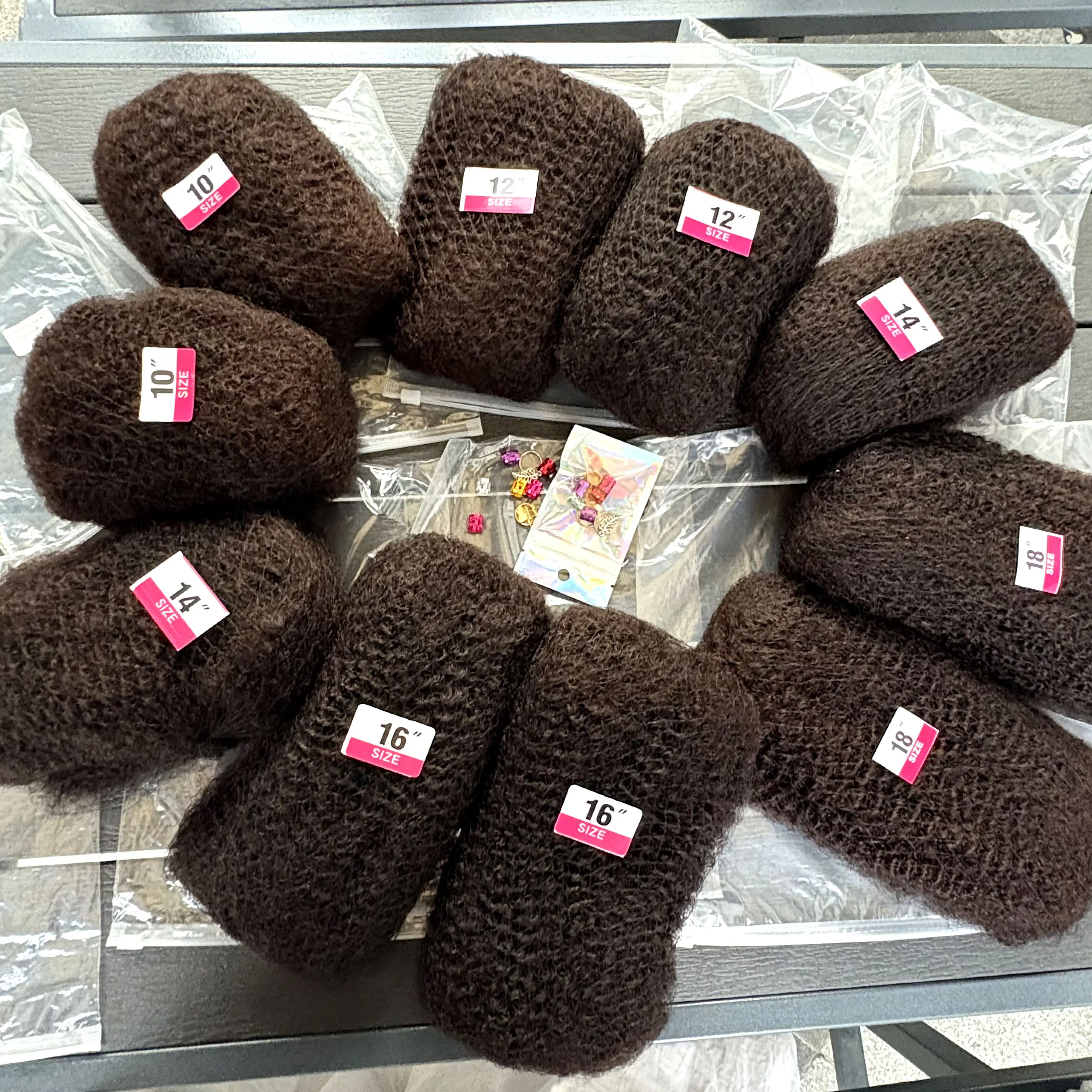 10-18Inch 4C Afro Kinky Bulk Human Hair Extensions No Weft 30 or 50g/Pack Brazilian Remy Bulk for Locs Micro Twist Braiding Hair