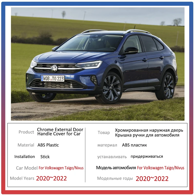 Luxuriöse Türgriff Für VW Volkswagen Taigo Nivus 2020 ~ 2022 Chrome Auto  Styling Außen Schmücken Teile Auto Zubehör 2021 - AliExpress