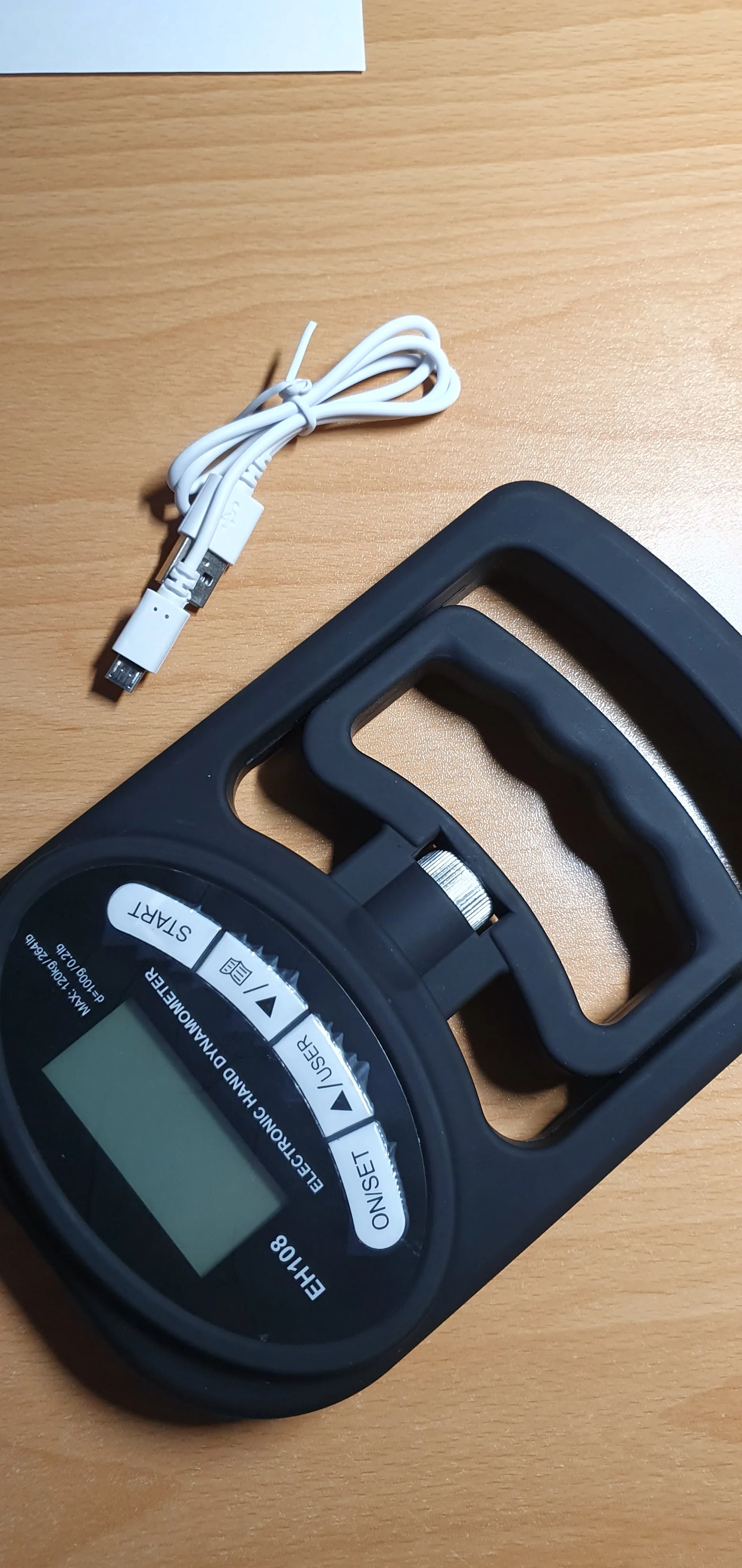 Grip Strength Tester 265Lbs/120Kg Digital Hand Dynamometer photo review