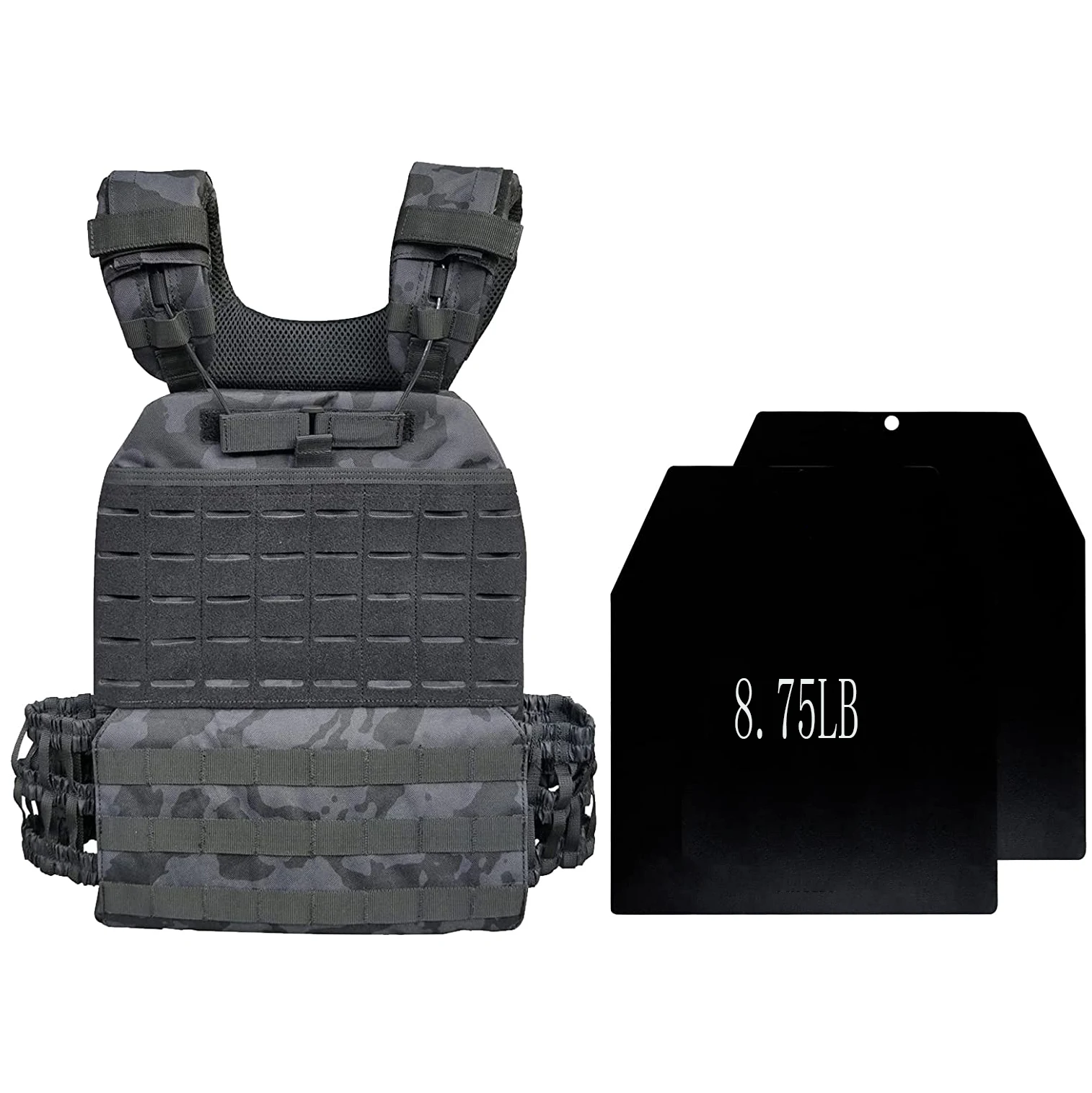 20LBAdjustableWeightedVestwithplatesformenandwomenStrength