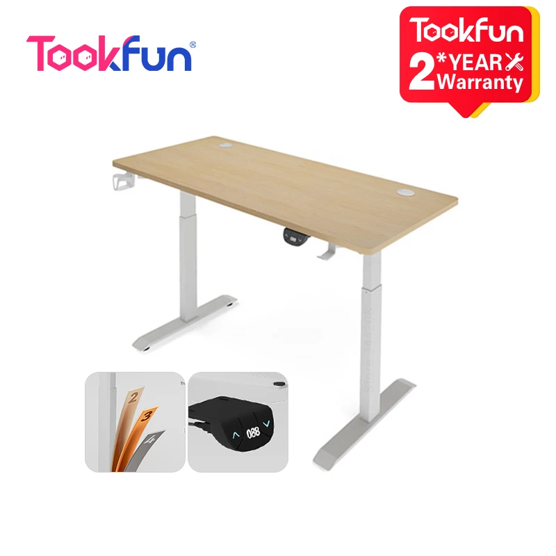 

Стол подъемный Tookfun, эргономичный электрический стол для дома и офиса, подшипник 80 кг