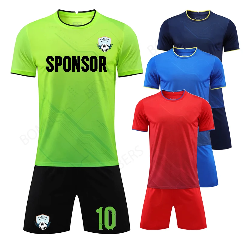 Jerseys Custom Kids Adult Soccer Set Boys Short Sleeve Football Training Suit Football Jersey