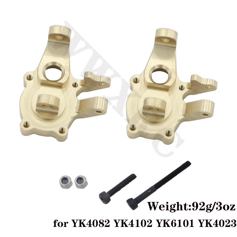 ZXYRC Brass Portal Axle Housing Weight Set For YK4102/4103/4082 RC Crawler Cars - Heavy Duty Upgrade Parts