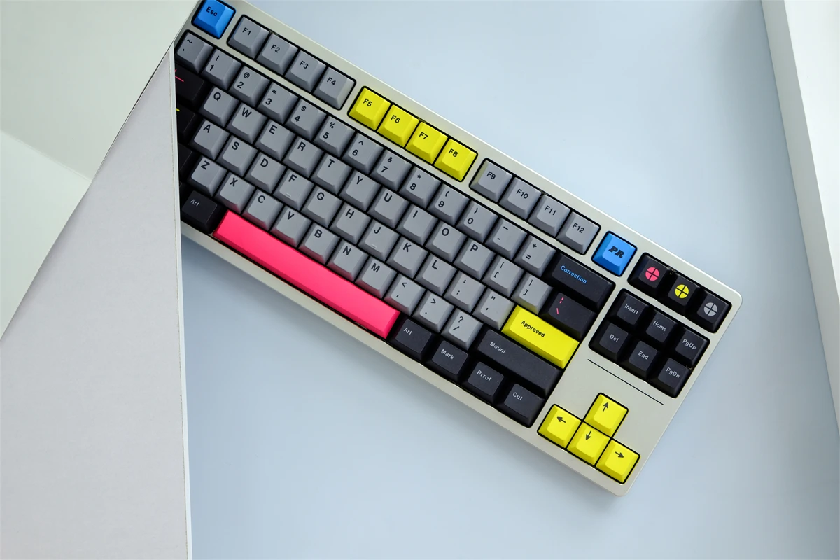 Teclas Gmk Prepress Keycaps Cherry Perfil Pbt 5-side Tintura Sublimação Teclado Mecânico para Interruptor mx com Deslocamento 1.75u 129 - Imagem 2