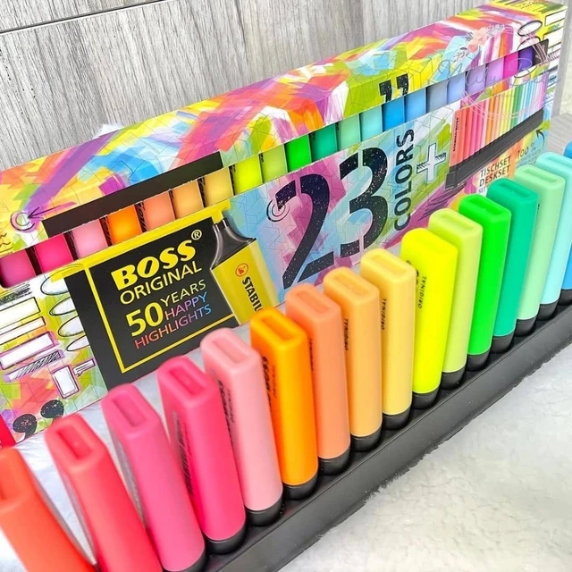 Stabilo Boss Original Pastel Highlighter  Stabilo Boss Highlighter Pen Set  23 - Highlighters - Aliexpress