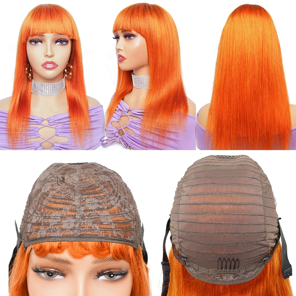 Рисунок 5 - Имбирный оранжевый парик с челкой