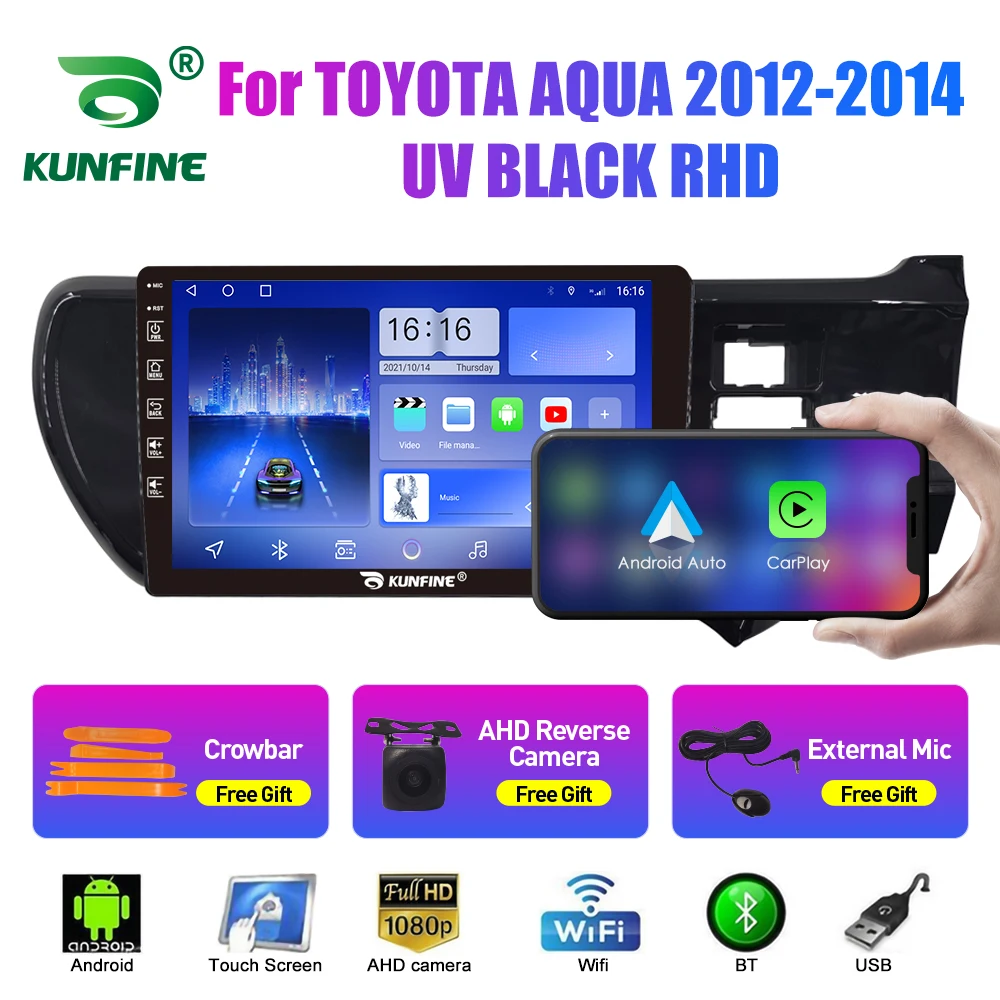 9" Wireless CarPlay & Android Auto Stereo For Toyota Prius C 2012-2014 | 4G+64G Android 13, Backup Camera