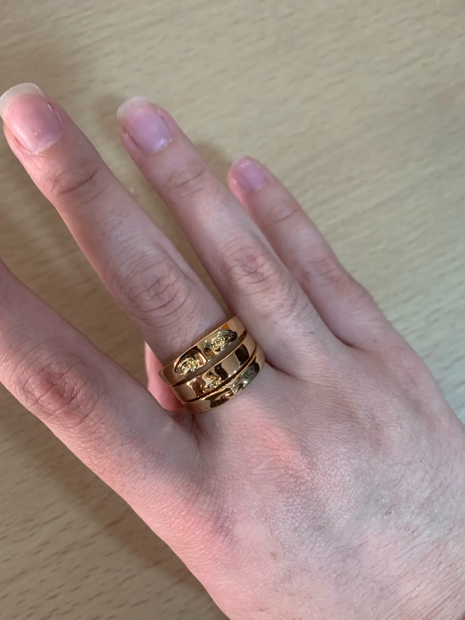 Punk Eye of David Face Goliath Ring, 18K Gold Gothic Stackable Ring, Dainty Minimalist Jewelry