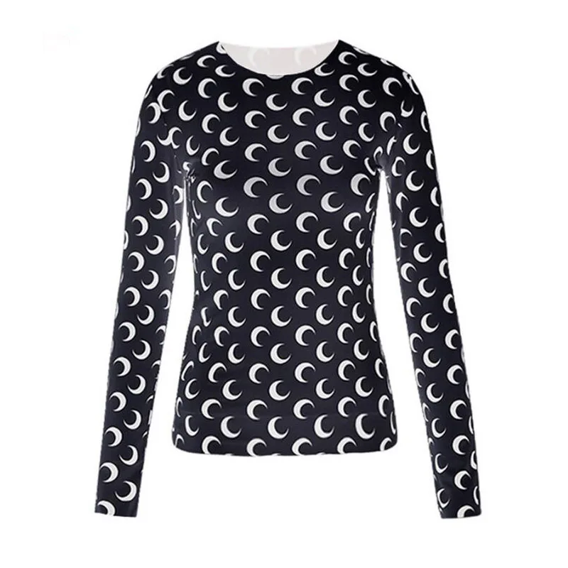 Women Gotoola Star Marine Moon Long-Sleeved T-shirt 8