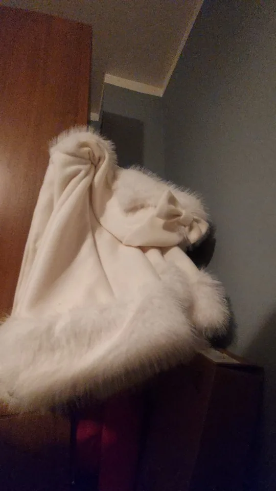 Hooded Fluffy Cat Eared Cloak photo review