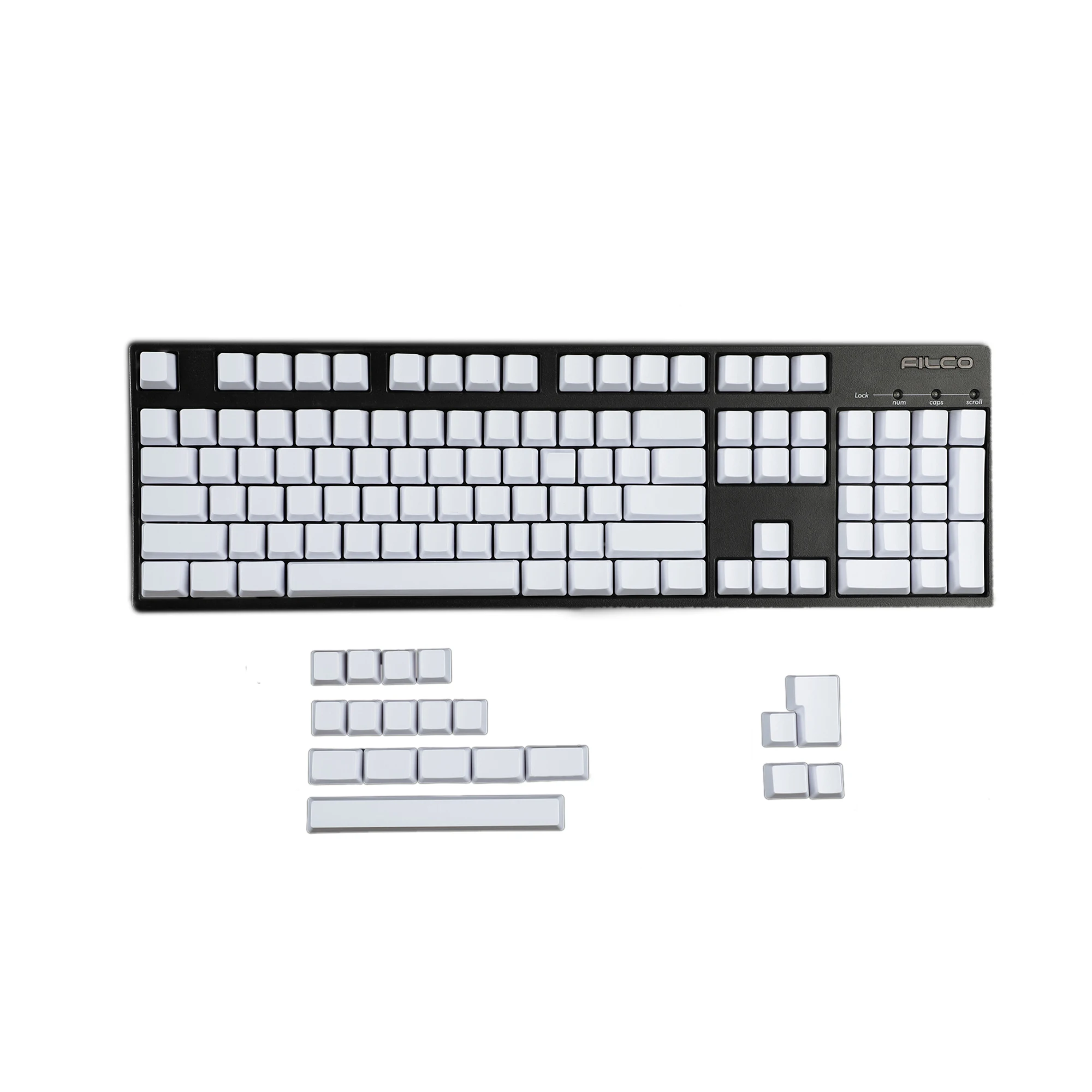 Pbt Ansi Iso Keycaps em Branco 123 Thick Perfil Oem 108 104 96 87 61 68 Nj80 Gmmk 84 Kbd75 Kbd67 Xd64 Gk64 Apenas Keycap
