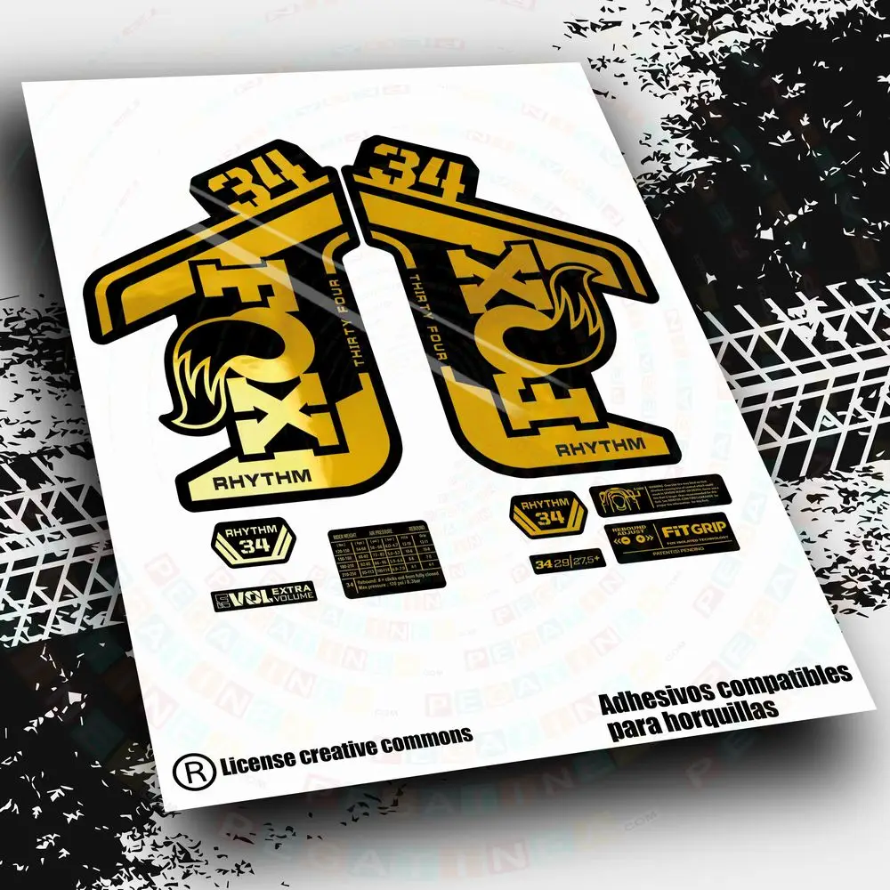 Adesivi Hairpin Fox 34 2021-22 Wp454 Accessori Ciclismo Mountain Vinilos Mtb Btt