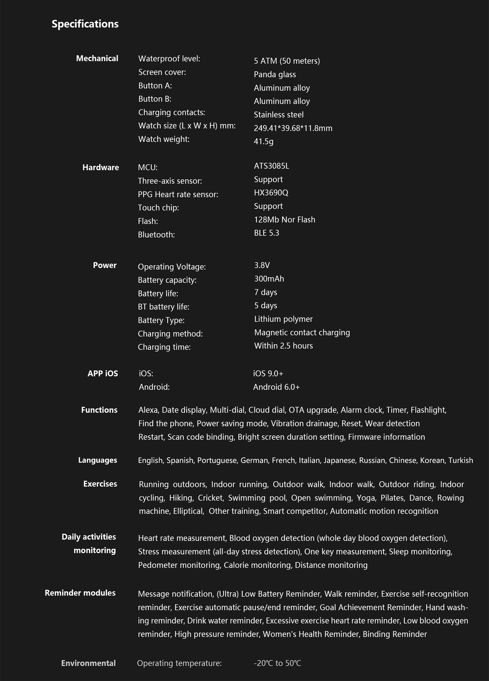 Udfine Watch GT Smartwatch description image 16