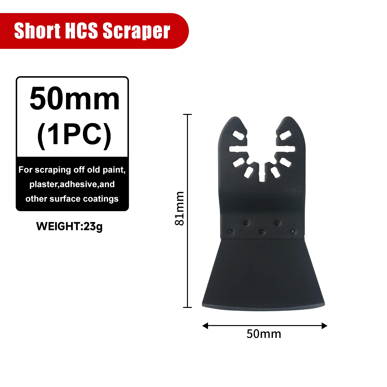 Universal Multifunction Oscillating Tool Saw Blades with Quick Release