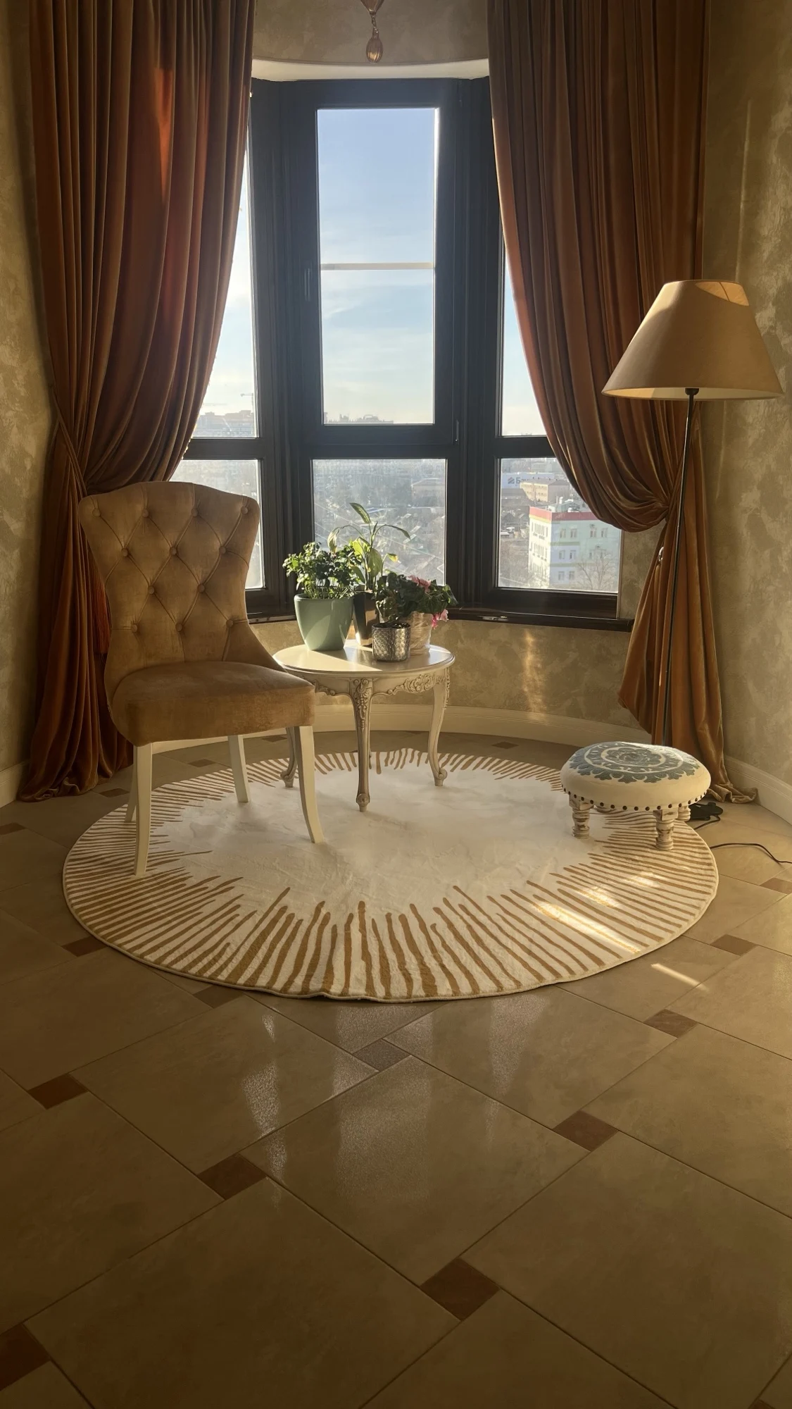 Fluffy Soft Living Room Decoration Carpet Light Luxury Rugs for Bedroom Large Area Round Lounge Rug Home Study Thicken Plush Mat photo review