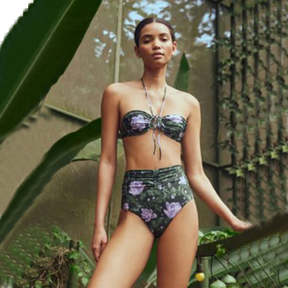 

2024 Female Retro Swimsuit 2 Pieces With Skirt Holiday Beach Dress Designer Bathing Suit Fashion Swimwear Women Summer Surf Wear