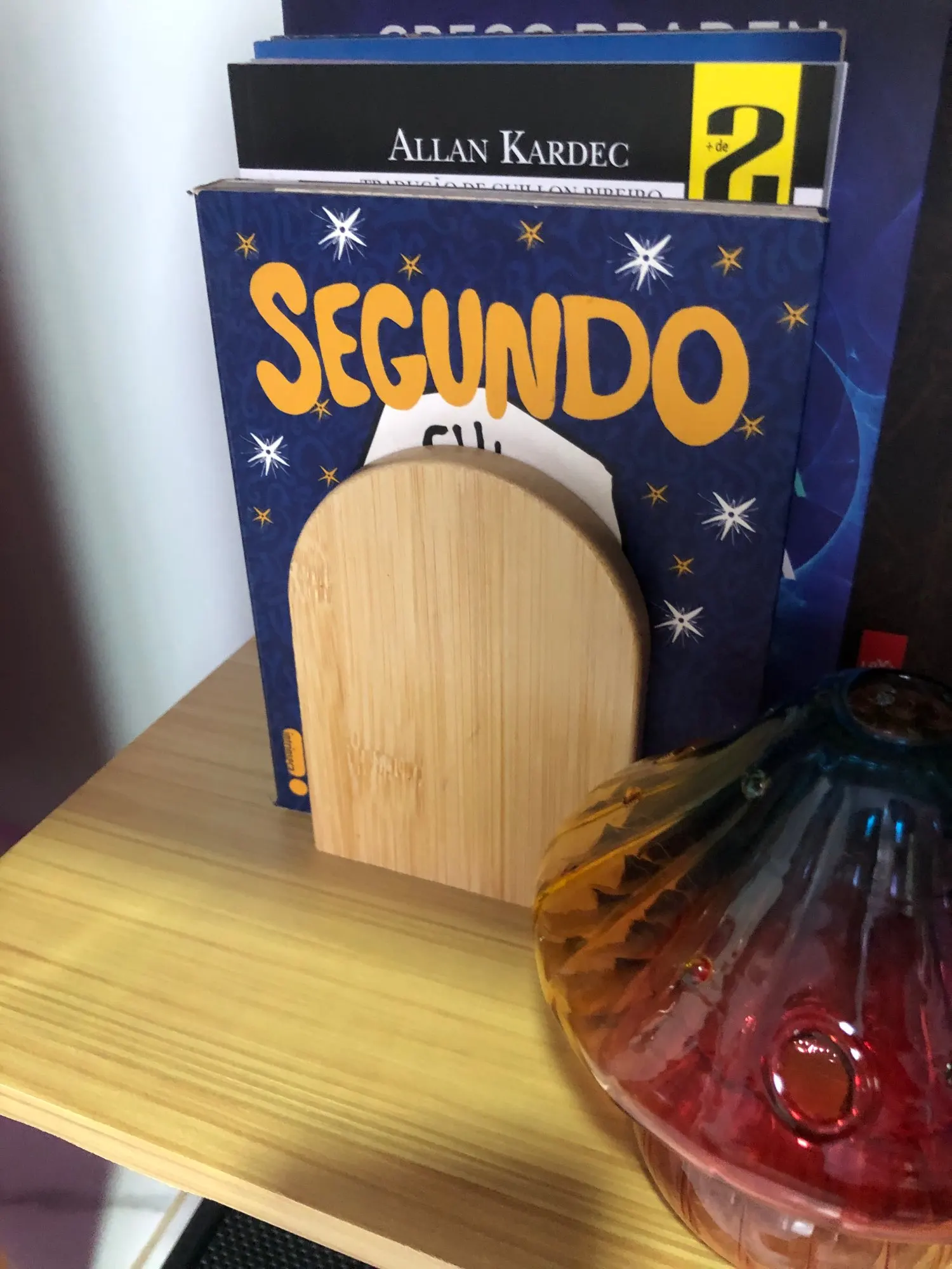 Nature Bamboo Desktop Organizer Bookends Book Ends Stand Holder Shelf Bookrack photo review