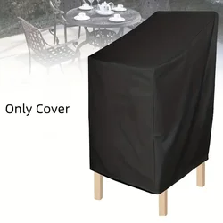 Waterproof Black Outdoor Garden Terrace Chair Dust Cover - 89x89x120x89cm (Black)