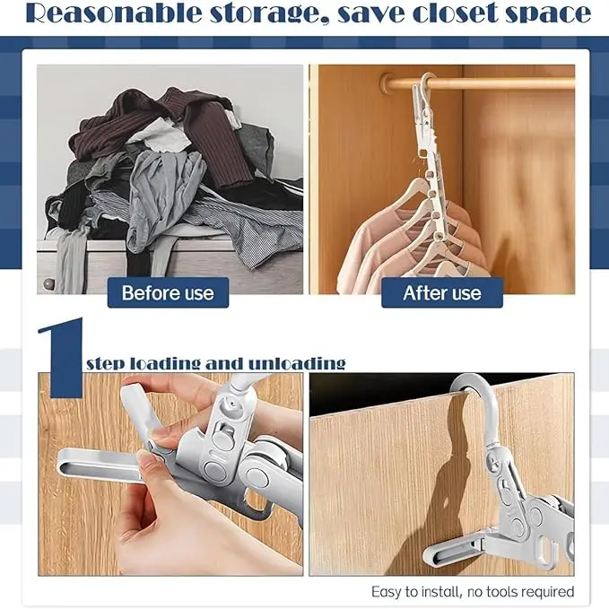 **2-Pack Foldable 5-Prong Clothes Drying Racks** 6