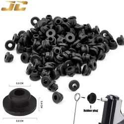 100/300/500PCS Tattoo Rubber Grommets Black Tattoo Needle Grommets Nipples for Tattoo Machine Needles Tattoo Accessories