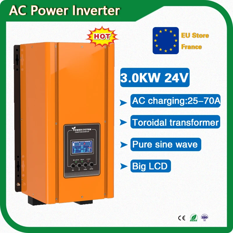 Low Frequency 24v Dc/ac 3000w 110/120/230/240vac Pure Sine Wave Off ...