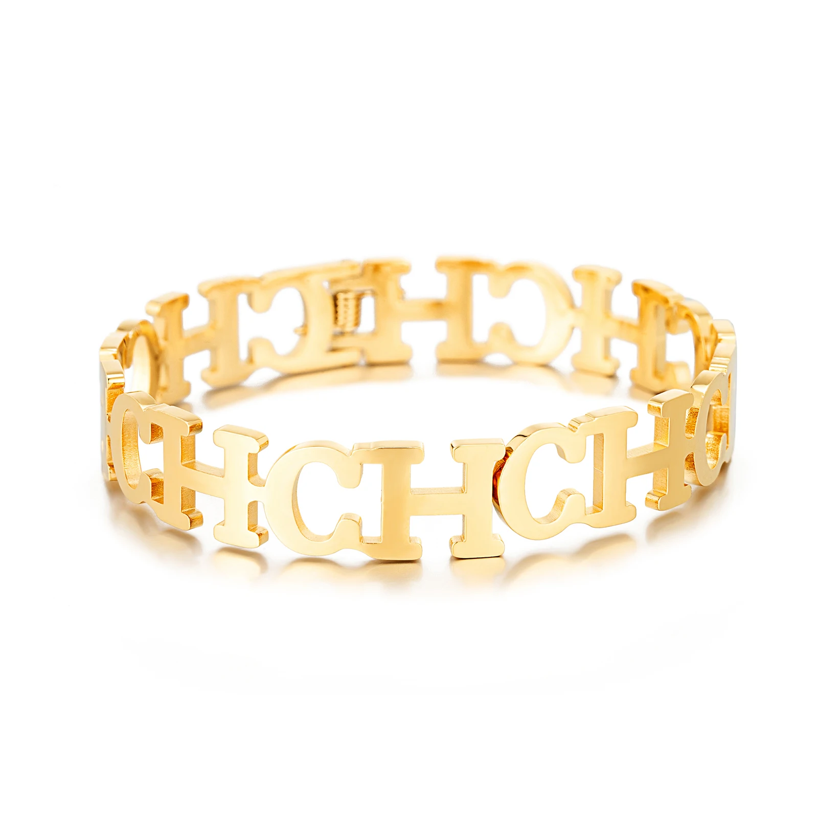 سوار CILMI مطلي بالذهب قابل للتعديل للنساء ، سوار...