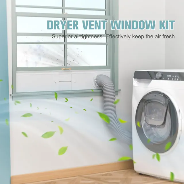 ใหม่ล่าสุดแบบพกพาหน้าต่างชุดอะแดปเตอร์ปรับ WIND SHIELD ท่อไอเสีย Tube Connector PVC สําหรับท่อท่อไอเสีย 1