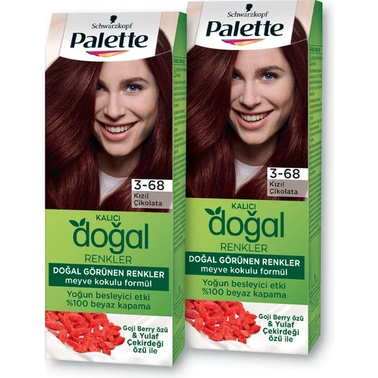

Перманентный естественный цвет s Hair Color в палитре 3-68 красный шоколад X 2 штуки