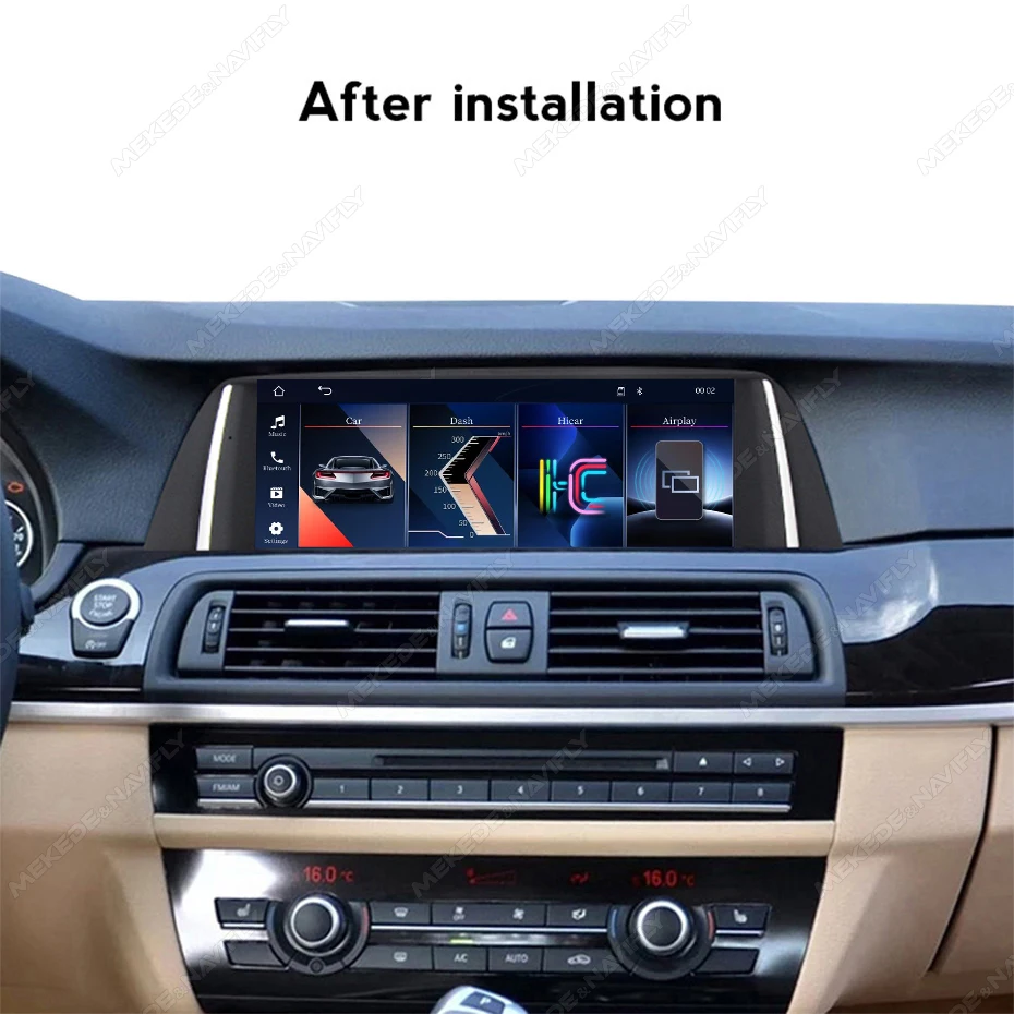MEKEDE Stock UE Radio para coche con sistema Linux de 10.25 pulgadas para BMW Serie 5 F10 F11 2012-2017 CIC NBT WIFI BT CarPlay inalámbrico Android Auto GPS Navegación Pantalla táctil QLED Autoradio compatible con la pantalla original del sistema Control del volante Idrive SWC Mirror Link 4