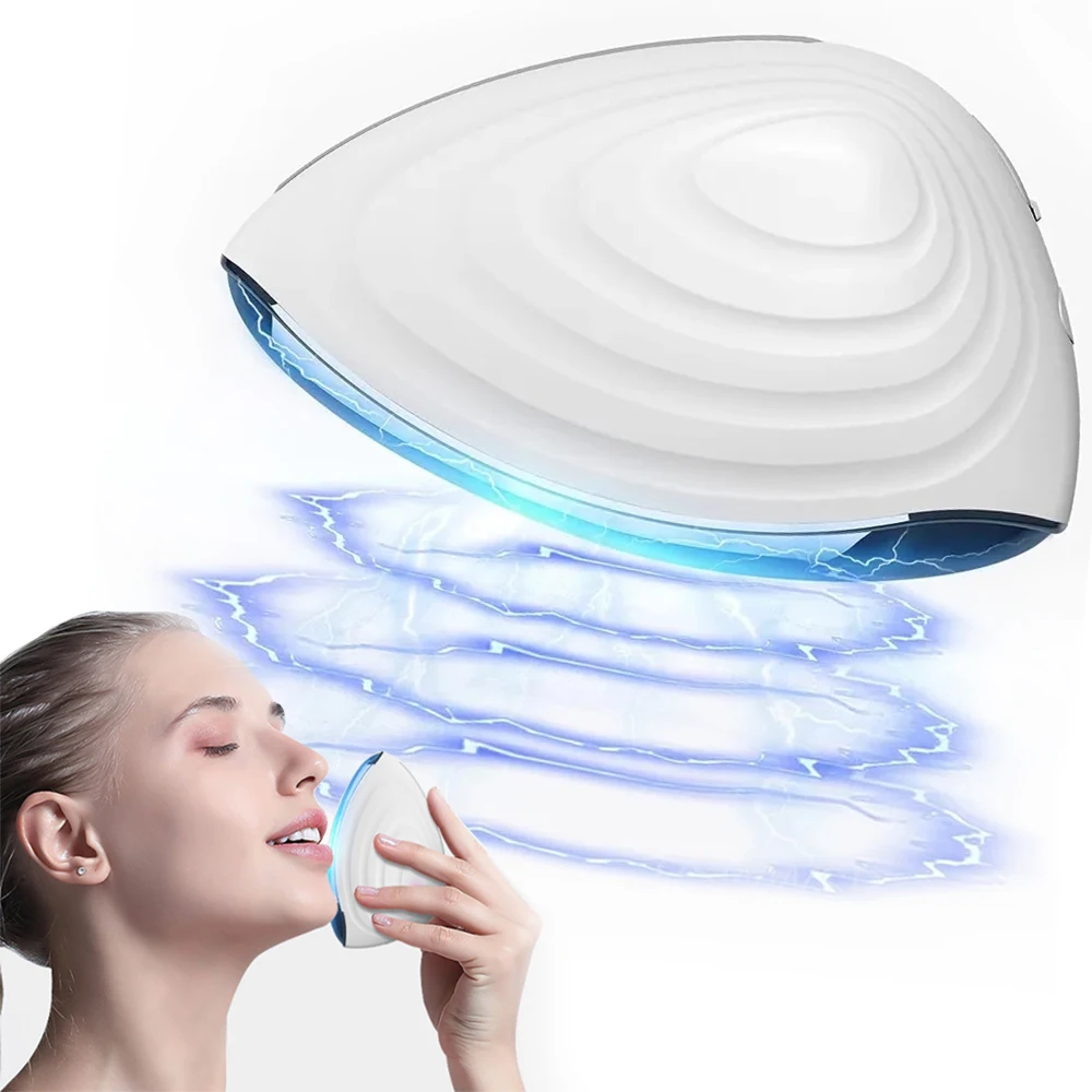 Hot Cold Electric Gua Sha Face Massager Heated Vibration Facial Scraping Tool Anti Wrinkles Double Chin Skin Face Lifting Device ems microcurrent face massager high frequency vibration body slimming roller skin lifting double chin edema wrinkles remover