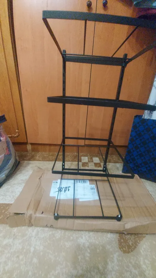 Adjustable Kitchen Shelf Rack - Space-saving Design photo review