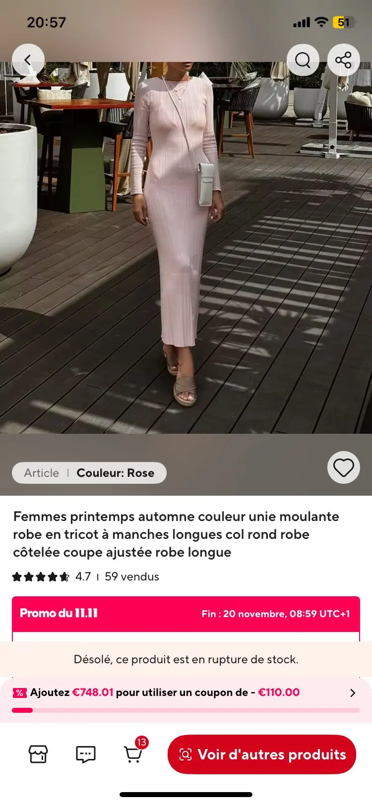 Women Spring Autumn Solid Color Bodycon Knit Dress Long Sleeve Crew Neck Ribbed Dress Slim Fit Long Dress photo review