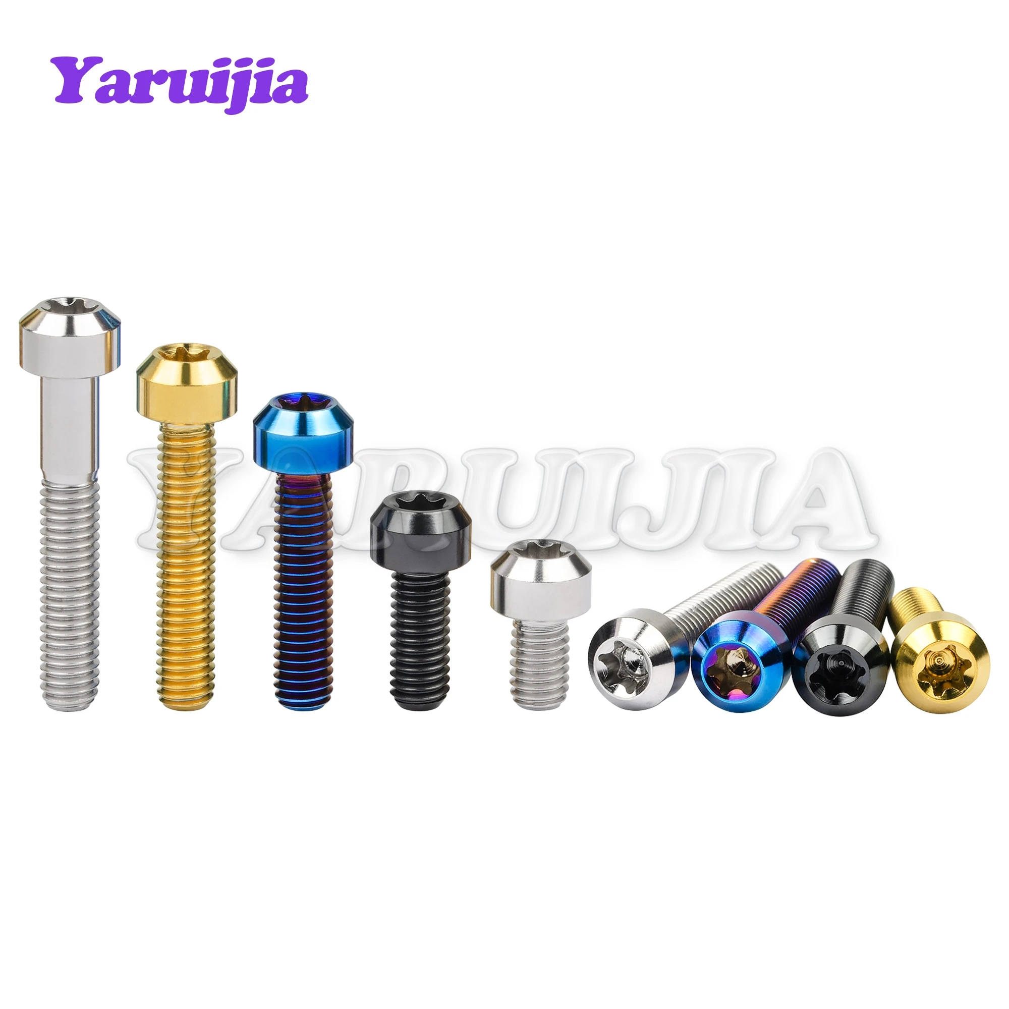 yaruijia titanio parafuso redondo parafusos de cabeca torx 03