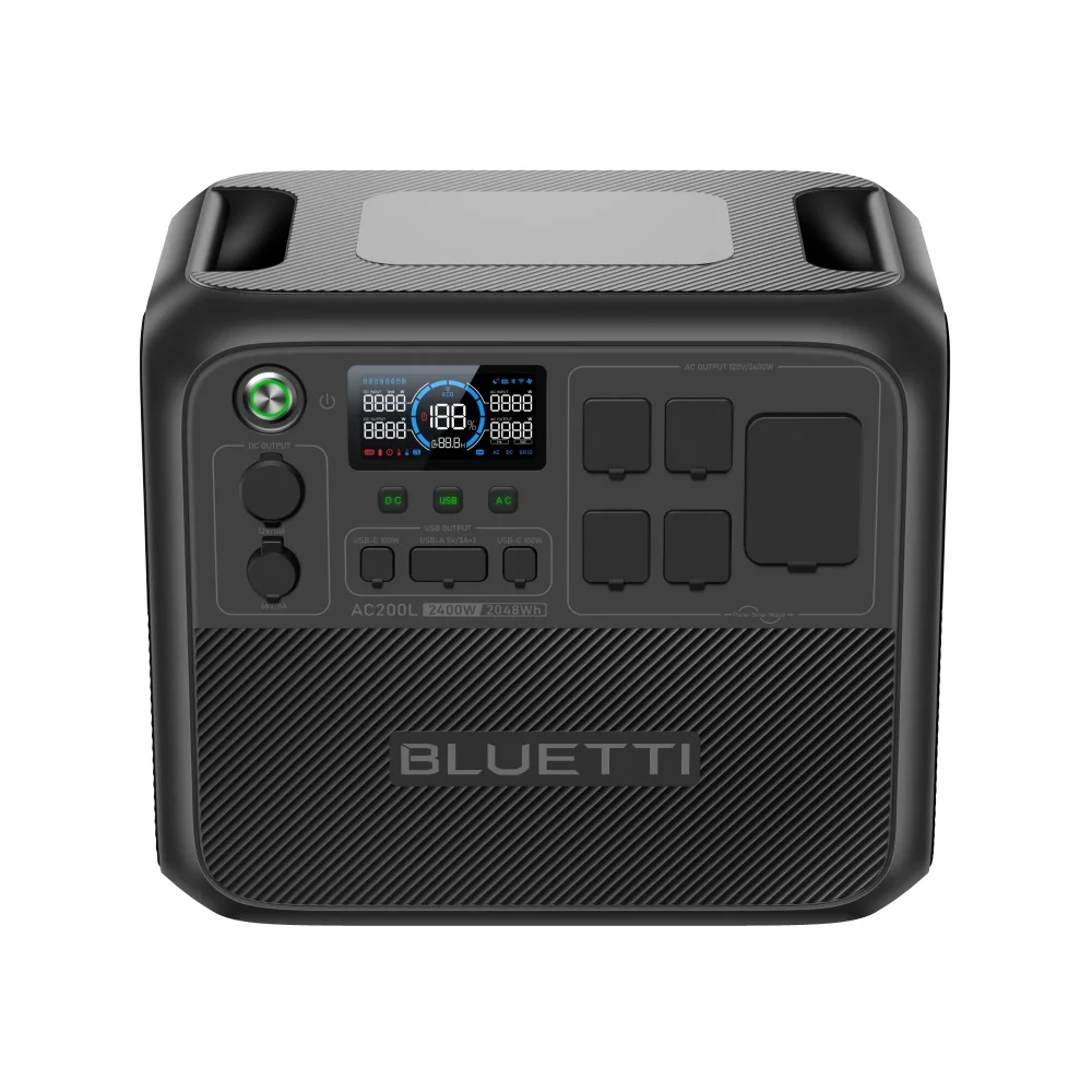 【US Plug】BLUETTI Portable Power Station AC200L, 2400W 2048Wh LiFePO4 Battery Backup, for Home Backup, RV Trailer, Power Outage 3