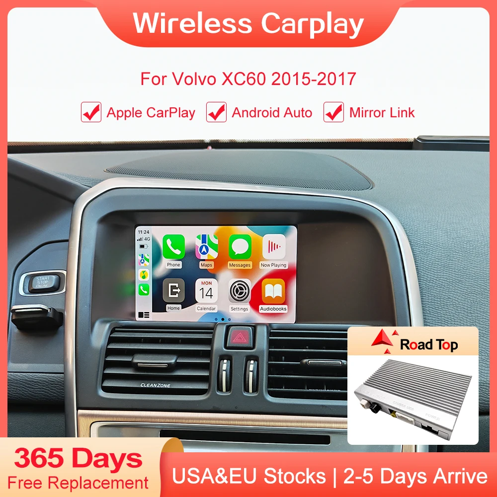Wireless CarPlay for Volvo XC60 20152017 7" LCD screen Android Auto