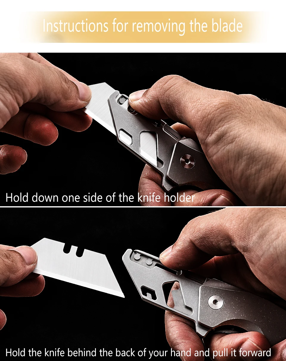 Titanium Razor Blade utility knife TK007 Extreme Survival