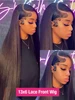 30 40Inch 250 Density Straight Lace Front Human Hair Wigs 13x6 HD For Women Glueless 13x4 Transparent Lace Frontal Wigs On Sale 5